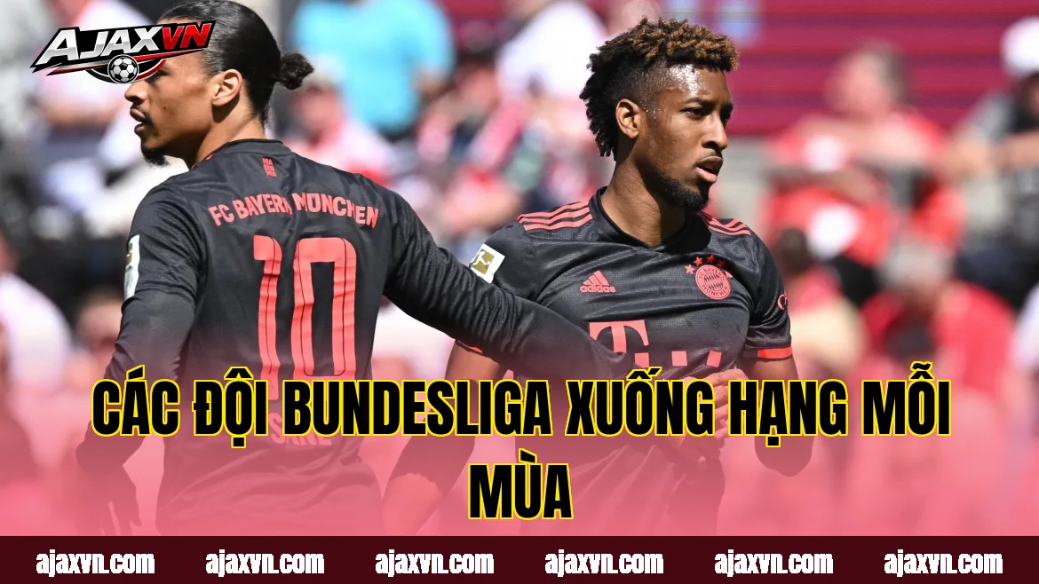 Các đội Bundesliga xuống hạng mỗi mùa
