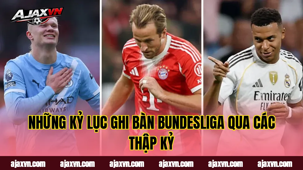 Những kỷ lục ghi bàn Bundesliga qua các thập kỷ
