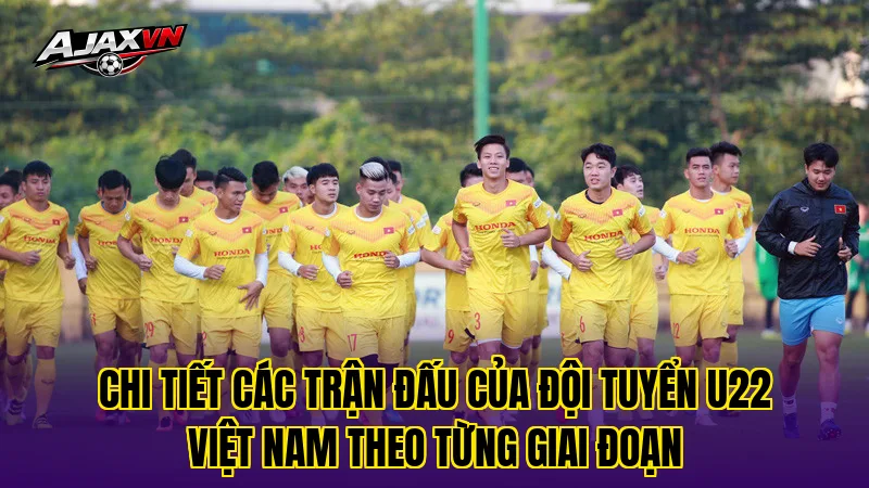 Chi tiết các trận đấu của đội tuyển U22 Việt Nam theo từng giai đoạn