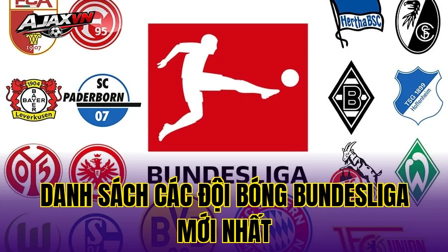 Danh sách các đội bóng Bundesliga mới nhất