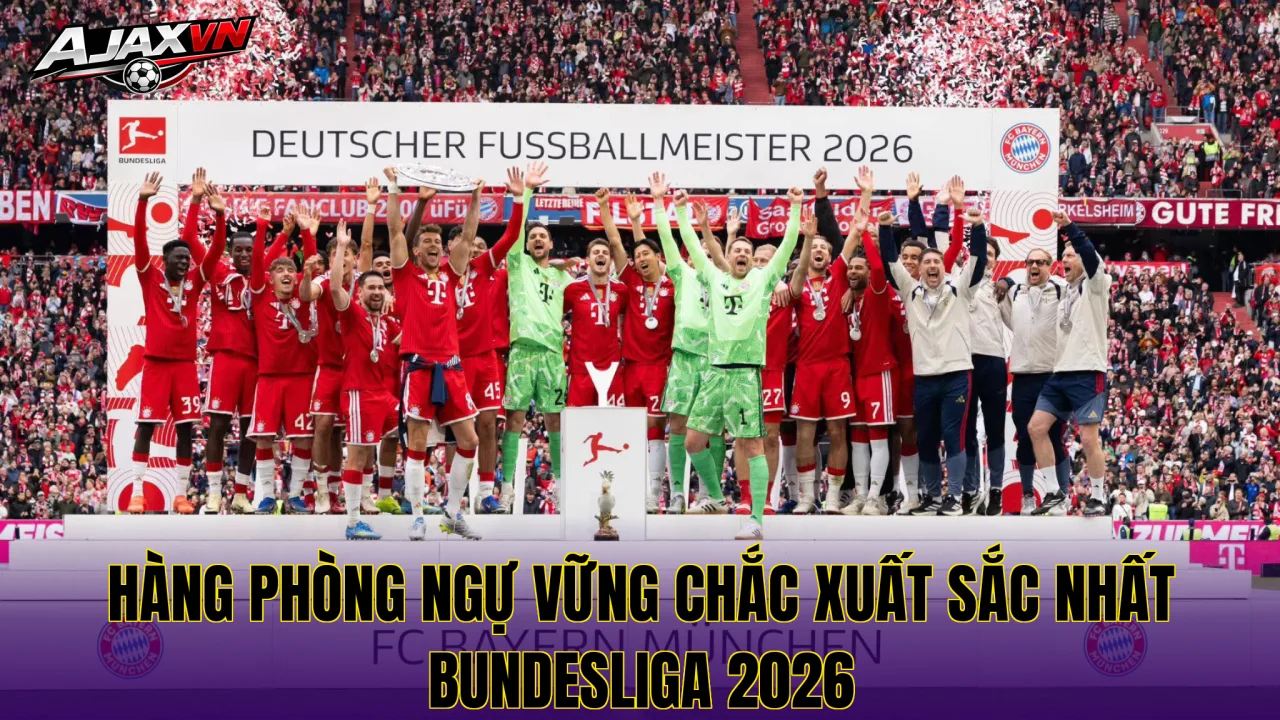 Hàng phòng ngự vững chắc xuất sắc nhất Bundesliga 2026
