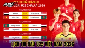 Lịch Thi Đấu U23 Việt Nam 2026