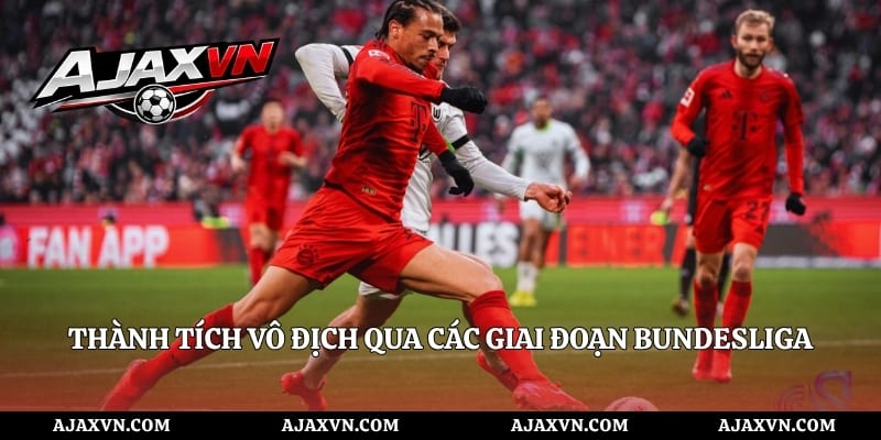 Thành tích vô địch qua các giai đoạn Bundesliga